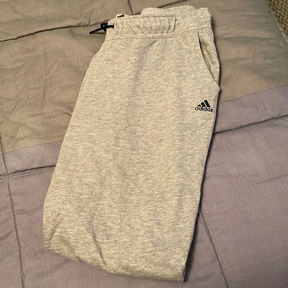 adidas Pants - Grey Adidas joggers. In great condition and cuffed at bottom!